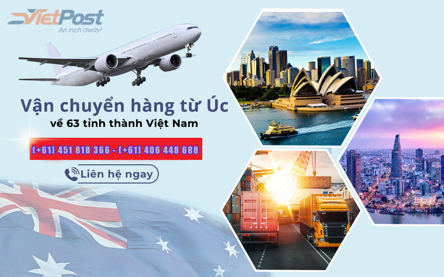 Dịch vụ vận chuyển hàng từ Úc về Việt Nam của Vietpost