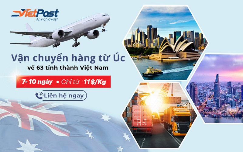 Vietpost Logistics – Đơn đơn vị hàng đầu nhận vận chuyển hàng từ Úc về Việt Nam